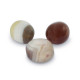 Natural stone nugget beads Chalcedony and Agate 5-9mm Multicolour lilac greige